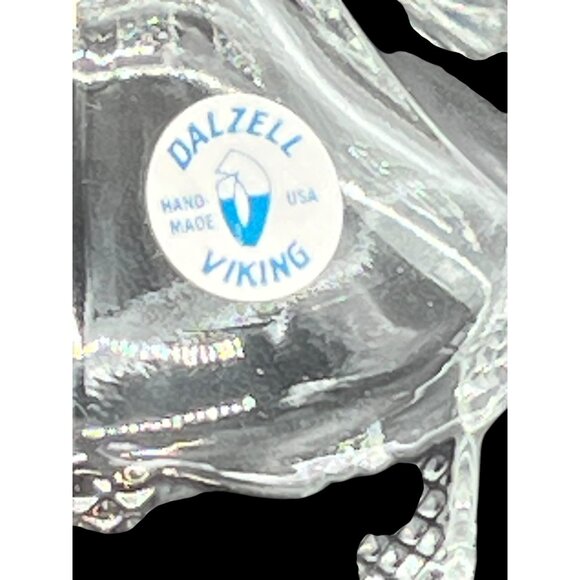 Vintage Viking Dalzel Candlesticks Clear crystal - Picture 7 of 8